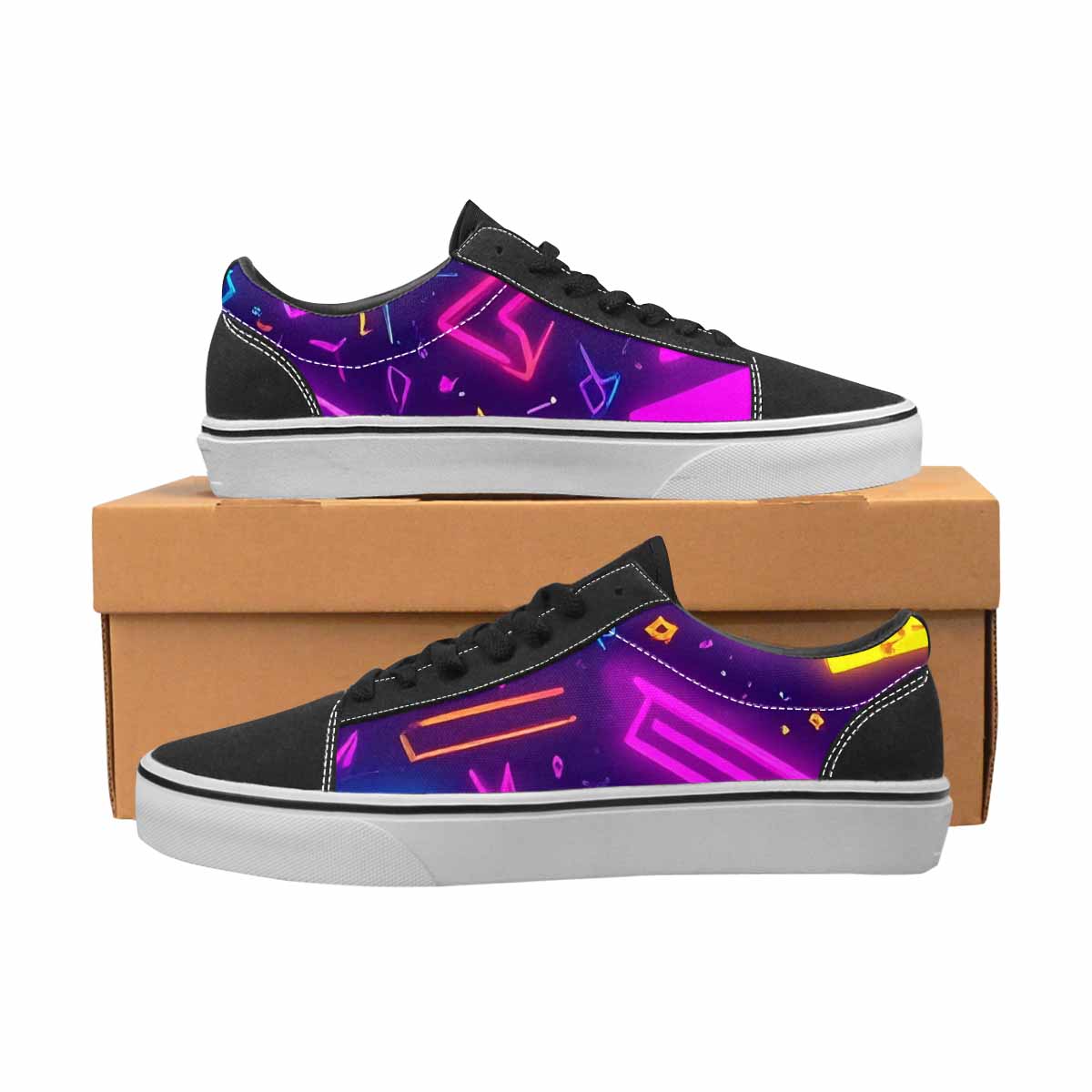 WOMEN'S 80s Retro Motif Lace-Up Canvas Y2K Shoes