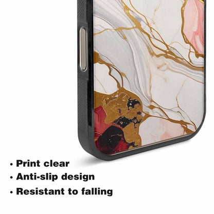 iPhone 16 Pro Max Case — Marble Vein Marble Veins Pattern Hundreds, Custom Designed Case Cover