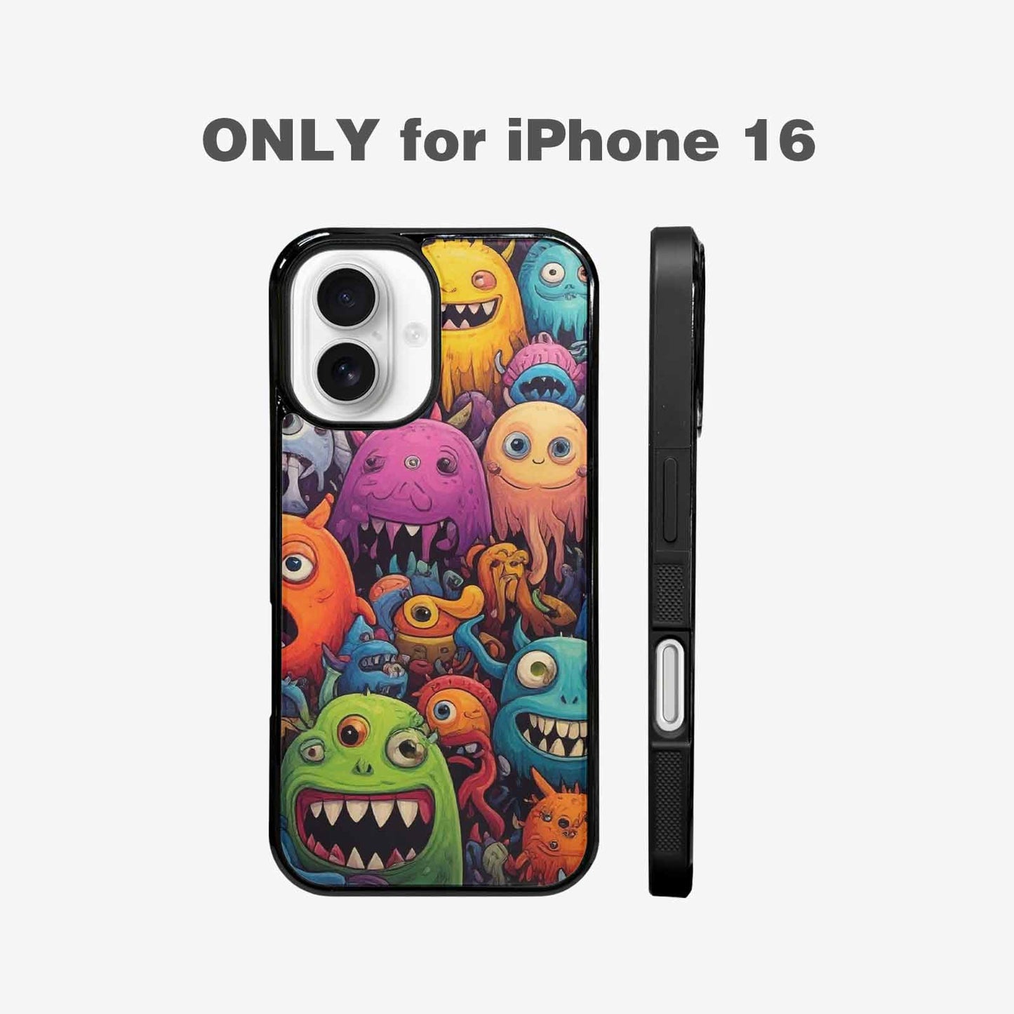 iPhone 16 Case — Monsters General Cartoon Monst, Custom Printed Phone Case