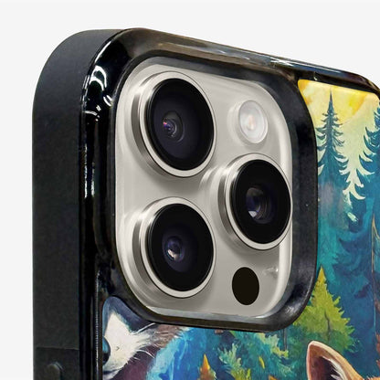 iPhone 16 Pro Case — Raccoon Bandit Raccoon Bandit Pattern Hundreds, Unique Phone Case Design