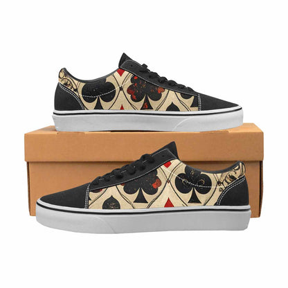 WOMEN'S Playing Card Suit Canvas Lace-Up Surreal Sneakers