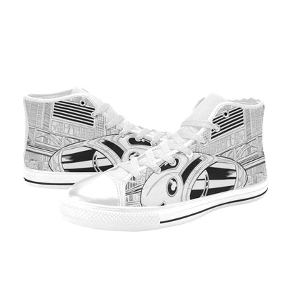 MEN'S Freestyle Art 3 Men’S High Top Canvas Vivid Custom Shoes