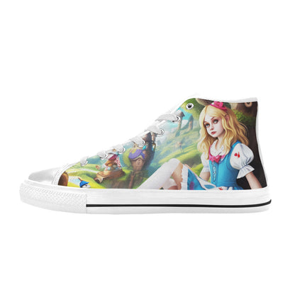 MEN'S Acid Creepy Wonderland Psychedelic High Top Canvas Aesthetic Custom Sneakers