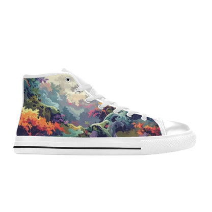 Camo Design 1 Women's High Top Canvas Shoes