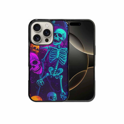iPhone 16 Pro Case — Glowing Skeleton Pattern Hundreds Of Small, Personalized Phone Case
