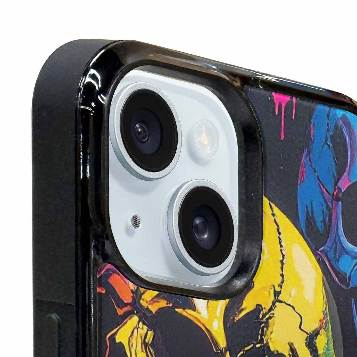 iPhone 15 Plus Case — 1000s Of Skulls Digital Camo Drip, Personalized Phone Case