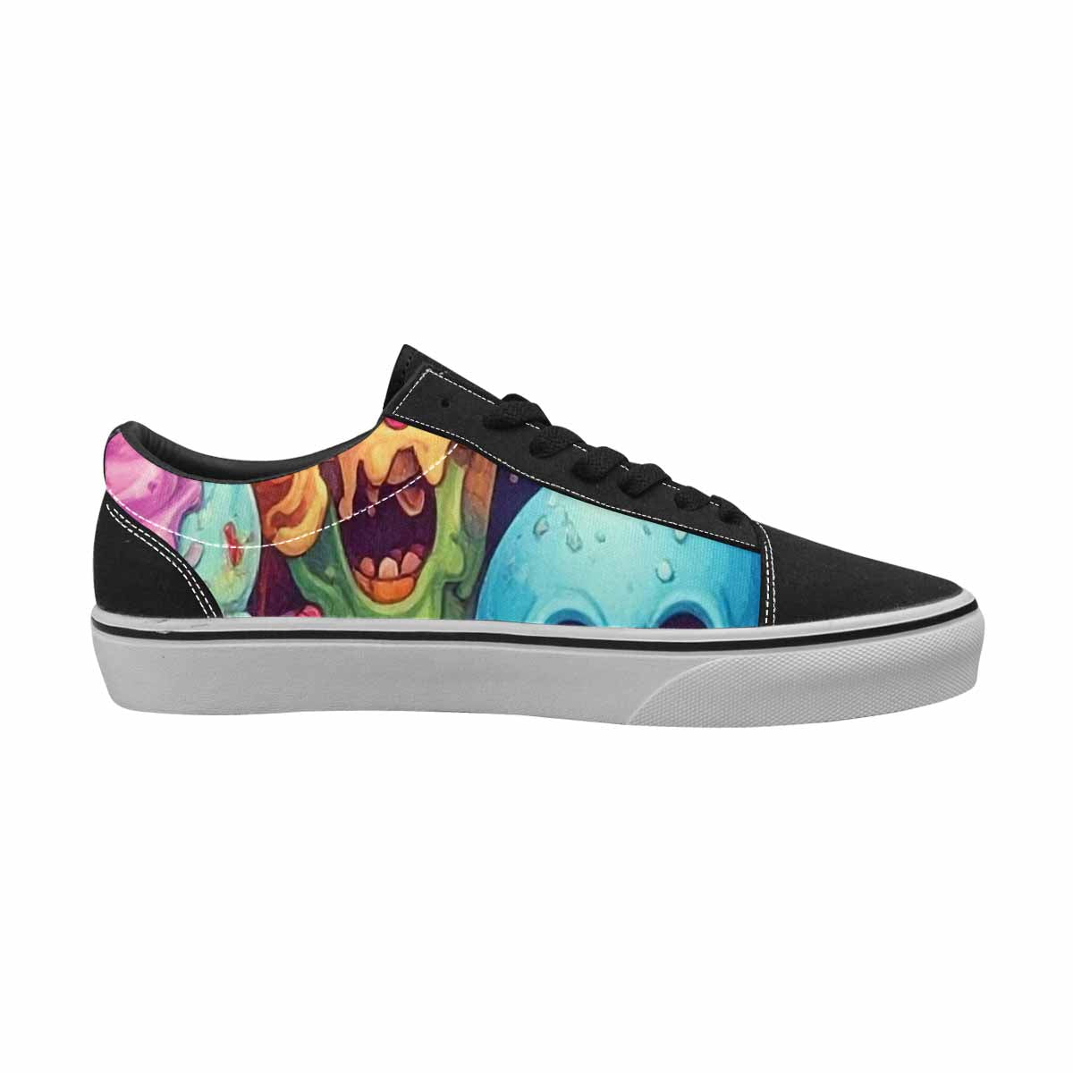 WOMEN'S Ice Cream Monsters  Lace-Up Canvas Vivid Sneakers