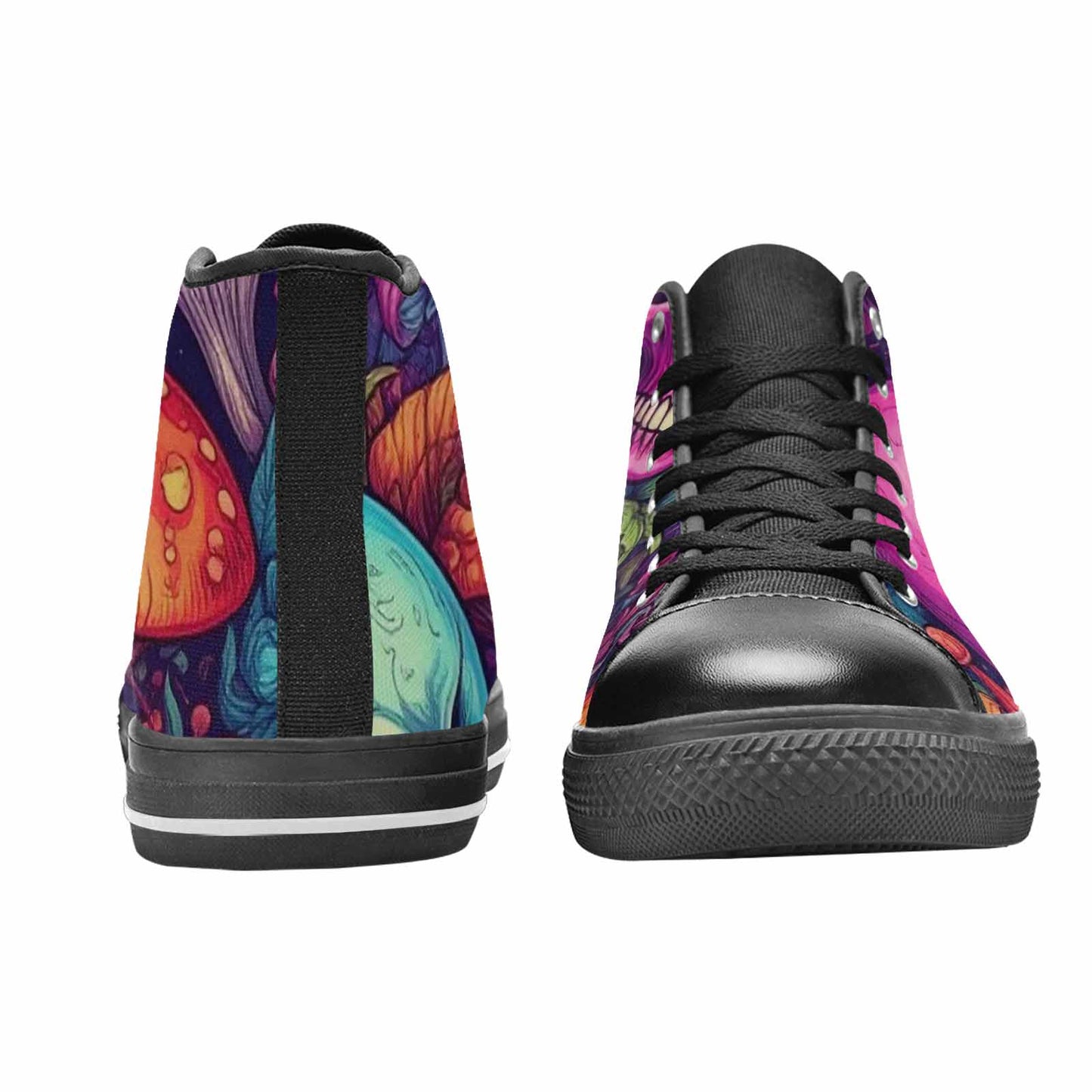 MEN'S Mushroom Skull High Top Canvas Y2K Custom Shoes