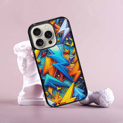 iPhone 16 Pro Case — Lightning Bolt Storm Pattern Hundreds Of, Custom Phone Case