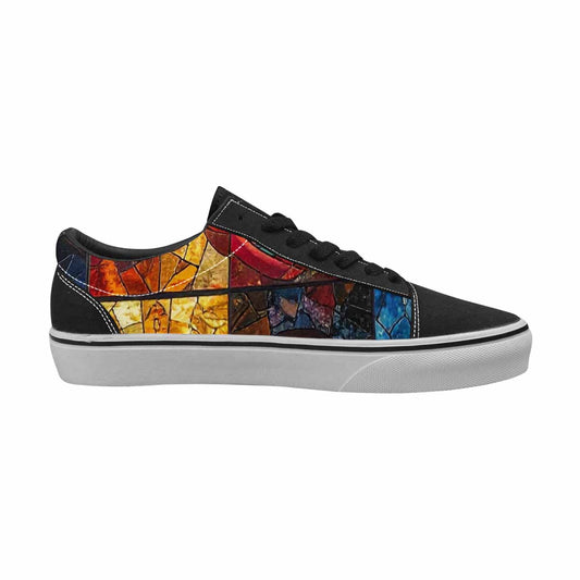 WOMEN'S Jesus Face Small Canvas Lace-Up Aesthetic Custom Shoes