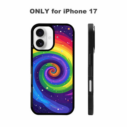 iPhone 17 Case — Rainbow Pride Galaxy Seamless Galaxy Space, Custom Art Phone Cover