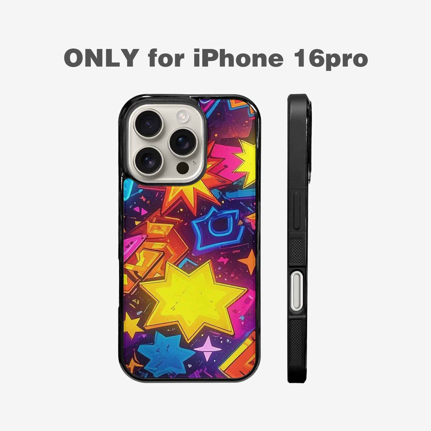 iPhone 16 Pro Case — 80s Retro Motif 80s Retro Motifs, Custom Print Case Cover