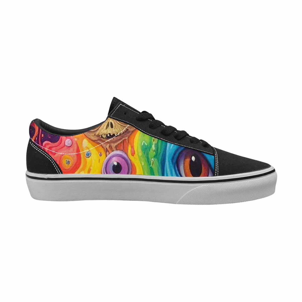 WOMEN'S Aliens  Tie Dye Lace-Up Canvas Dreamcore Custom Shoes