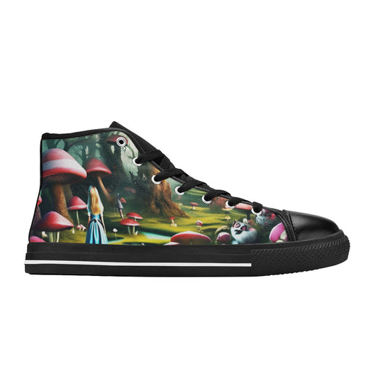 WOMEN'S Creepy Art High Top Canvas Vivid Shoes