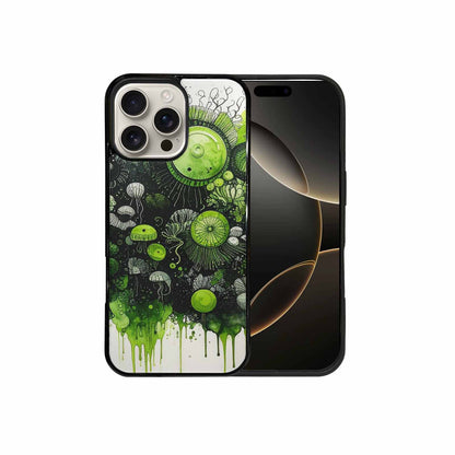 iPhone 16 Pro Max Case — Sea Creature Burst Black Green Ink, Custom Made Phone Cover