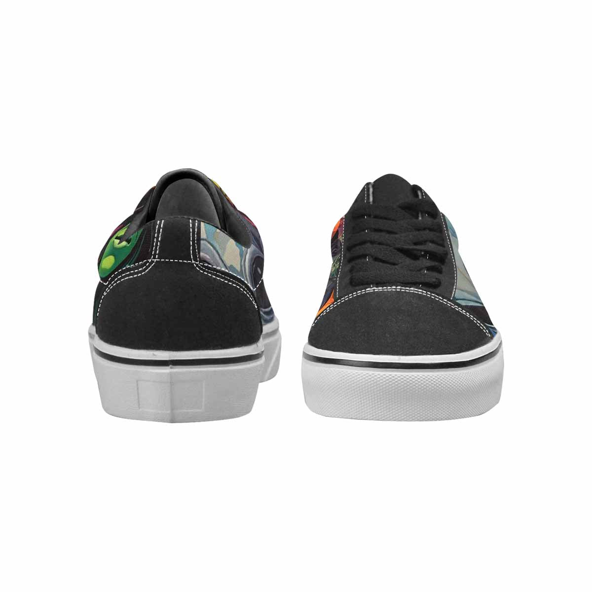 WOMEN'S Aliens × Camo Aliens Lace-Up Canvas Dark Academia Sneakers