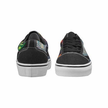 WOMEN'S Aliens × Camo Aliens Lace-Up Canvas Dark Academia Sneakers