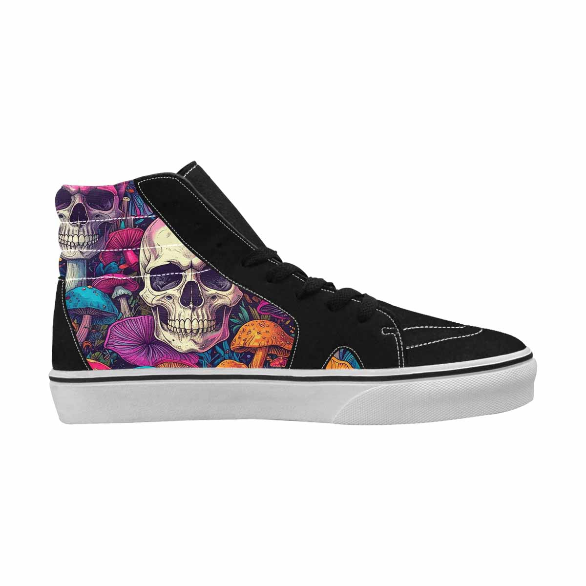 MEN'S Mushroom Skull High Top Canvas Aesthetic Shoes