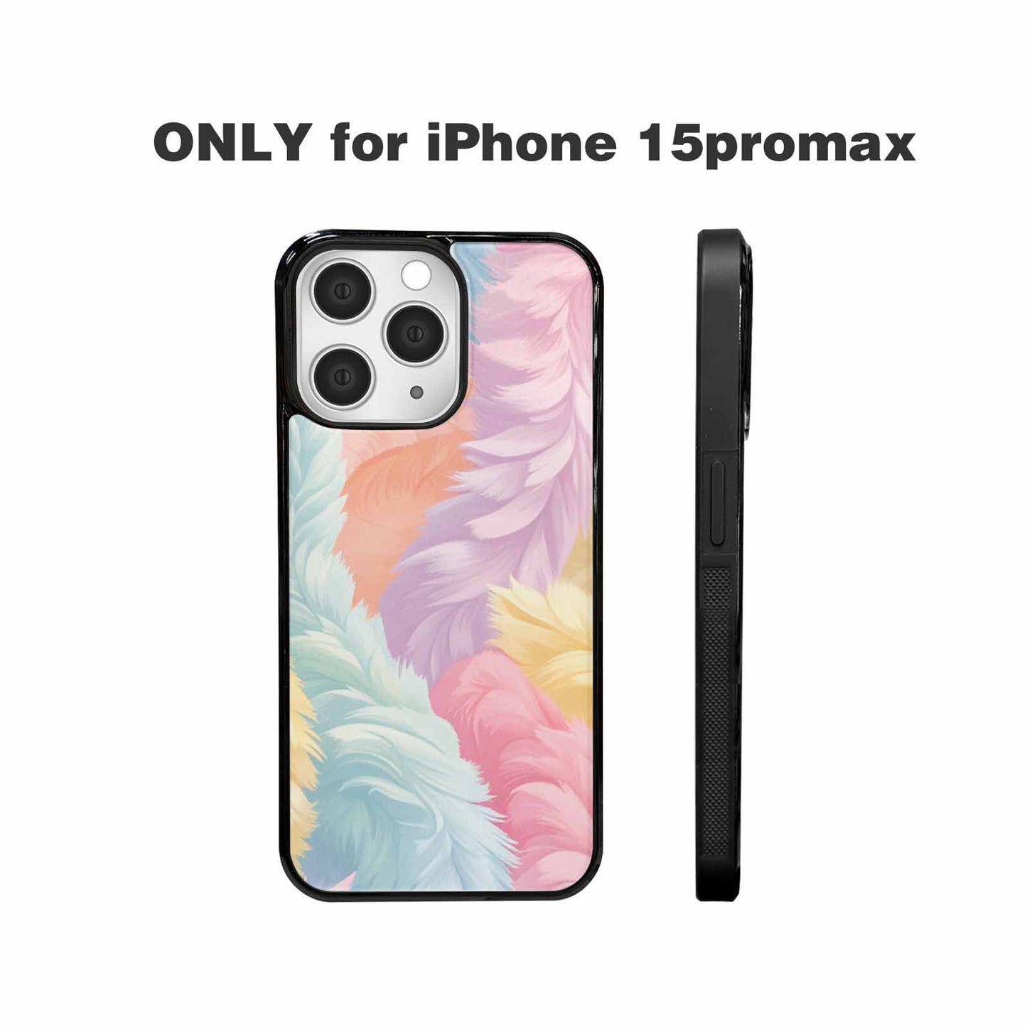 iPhone 15 Pro Max Case — Zebra Pastel Rainbow, Custom Printed Phone Case
