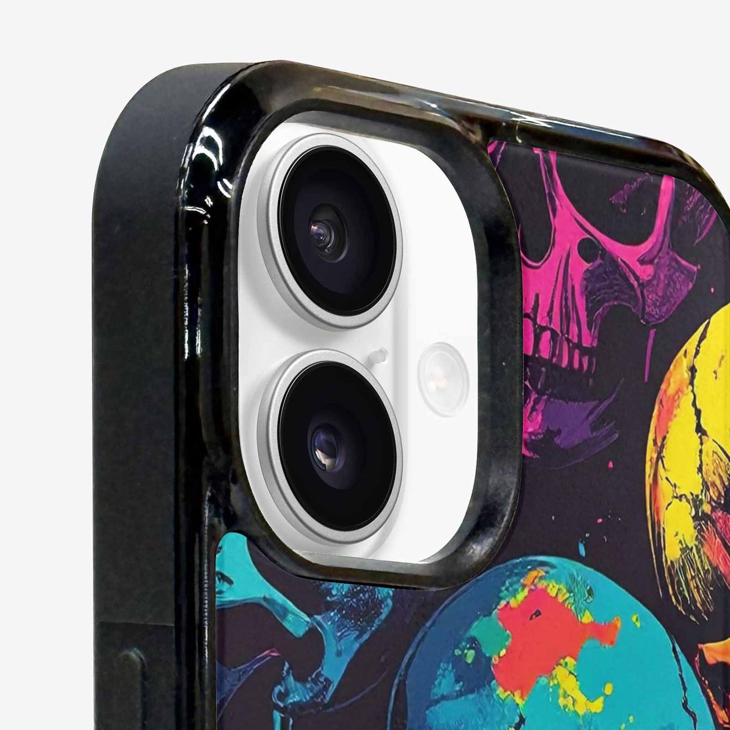 iPhone 16 Case — 1000s Of Skulls Digital Camo Drip, Original Design Phone Case