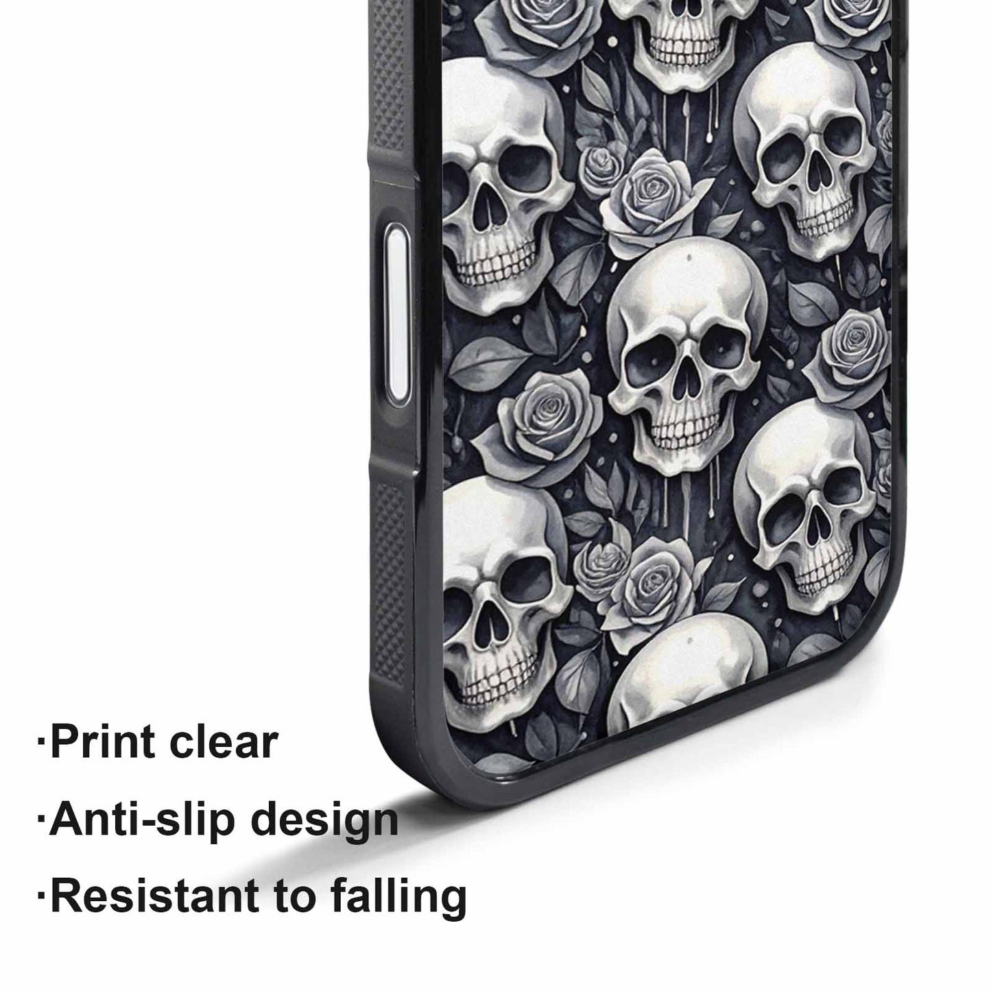 iPhone 17 Pro Case — Skull Dark Art Gothic Print Gothic, Custom Art Phone Cover
