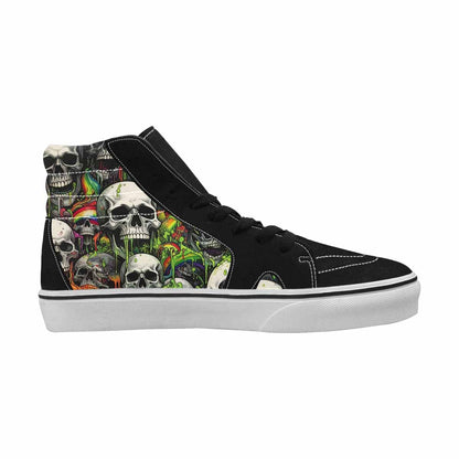 MEN'S Rainbow From Skull S High Top Canvas Cottagecore Sneakers