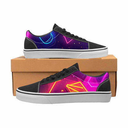 WOMEN'S 80s Retro Motif 80s Lace-Up Canvas Dreamcore Shoes