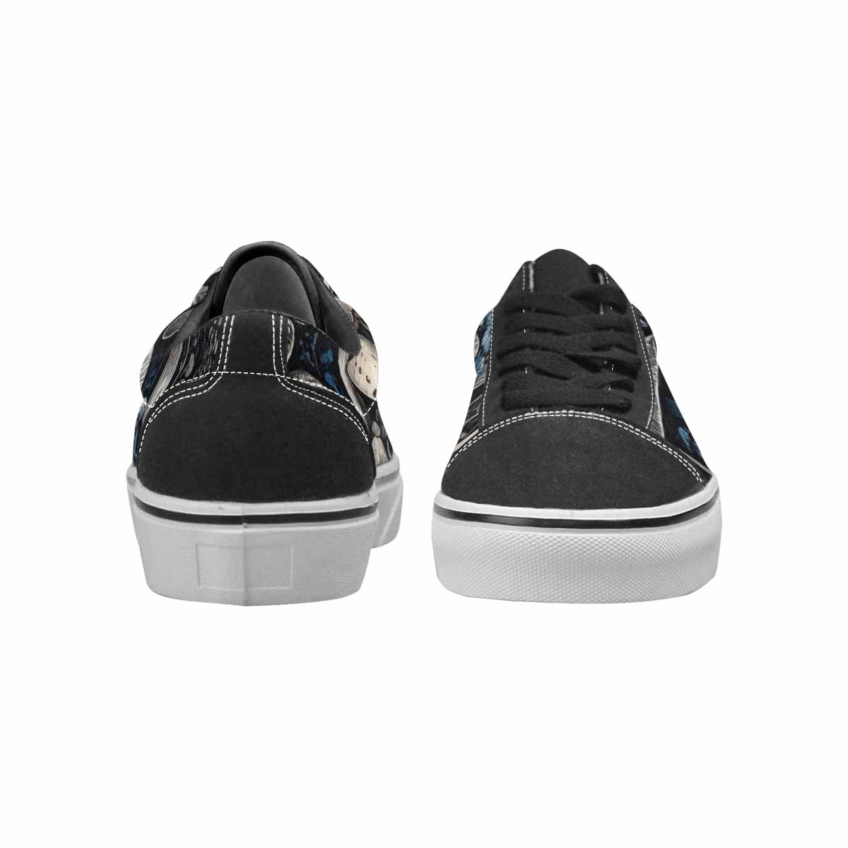 WOMEN'S Mushrooms (general) Lace-Up Canvas Dark Academia Sneakers