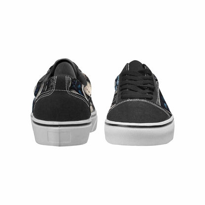 WOMEN'S Mushrooms (general) Lace-Up Canvas Dark Academia Sneakers