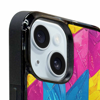 iPhone 15 Plus Case — Pansexual Flag Color Theme Small Rainbow, Custom Made Phone Cover