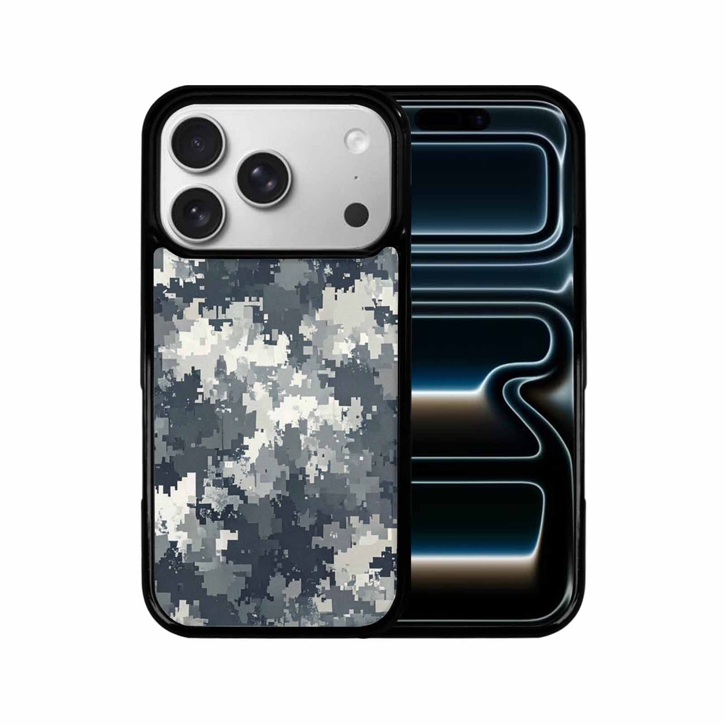 iPhone 17 Pro Case — Small Military Camouflage Blotch Pattern Camo, Custom Designed Case Cover