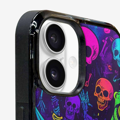 iPhone 16 Case — Glowing Skeleton Pattern Hundreds Of Small, Personalized Phone Case