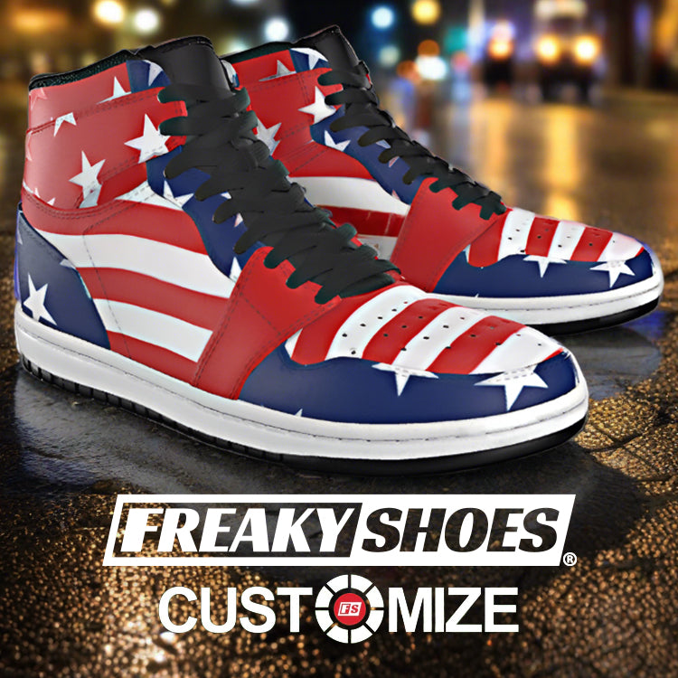 Viking Pink Cream Wearable Bold Art - Freaky Shoes | Custom Art Sneakers
