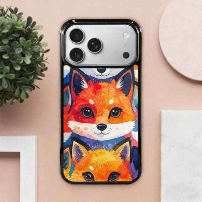 iPhone 17 Pro Max Case — Watercolor Kawaii Fox Watercolor Abstract, Custom Designed Case Cover