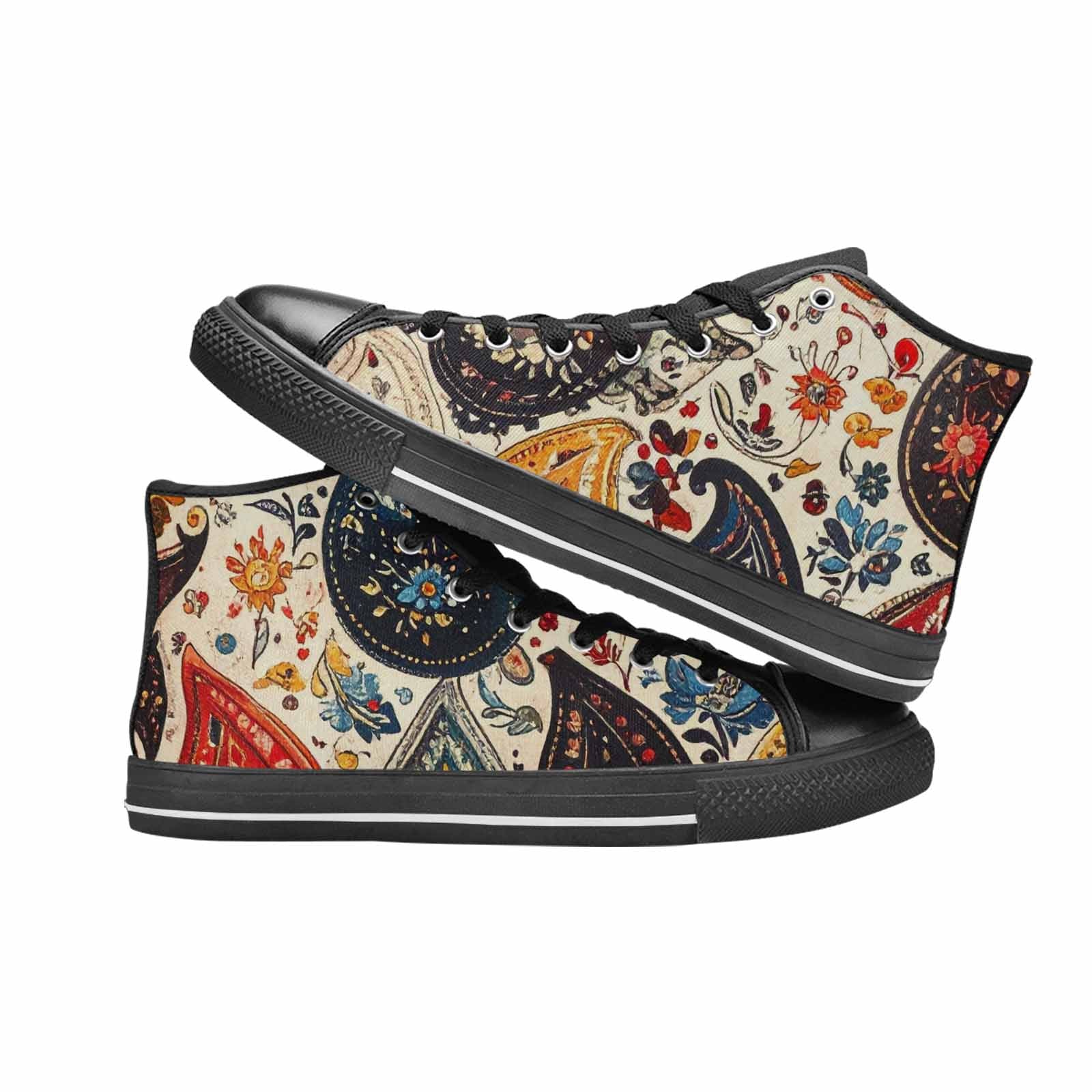 MEN'S Paisley Bandana High Top Canvas Aesthetic Shoes