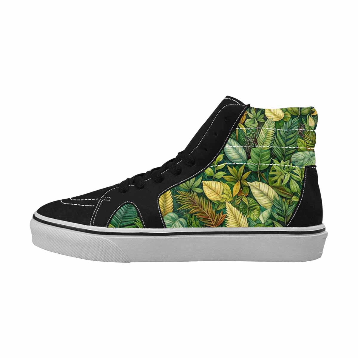 WOMEN'S Seven-Point Palmate Leaf High Top Canvas Surreal Shoes