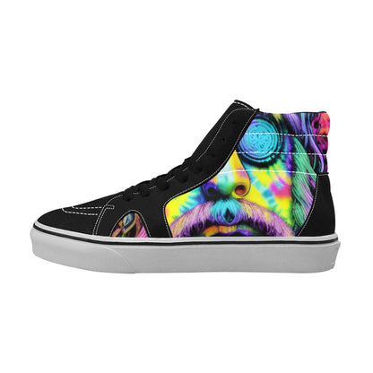 MEN'S Tie Dye Guy High Top Skateboarding Aesthetic Sneakers