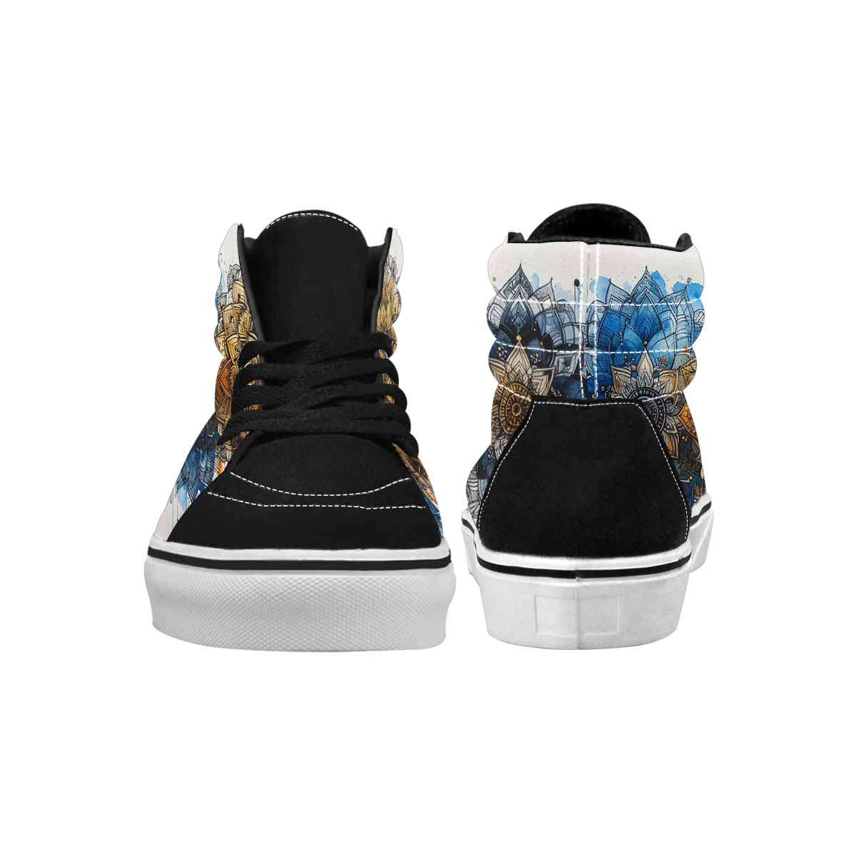 MEN'S Mandala Medallion High Top Canvas Melting Art Sneakers