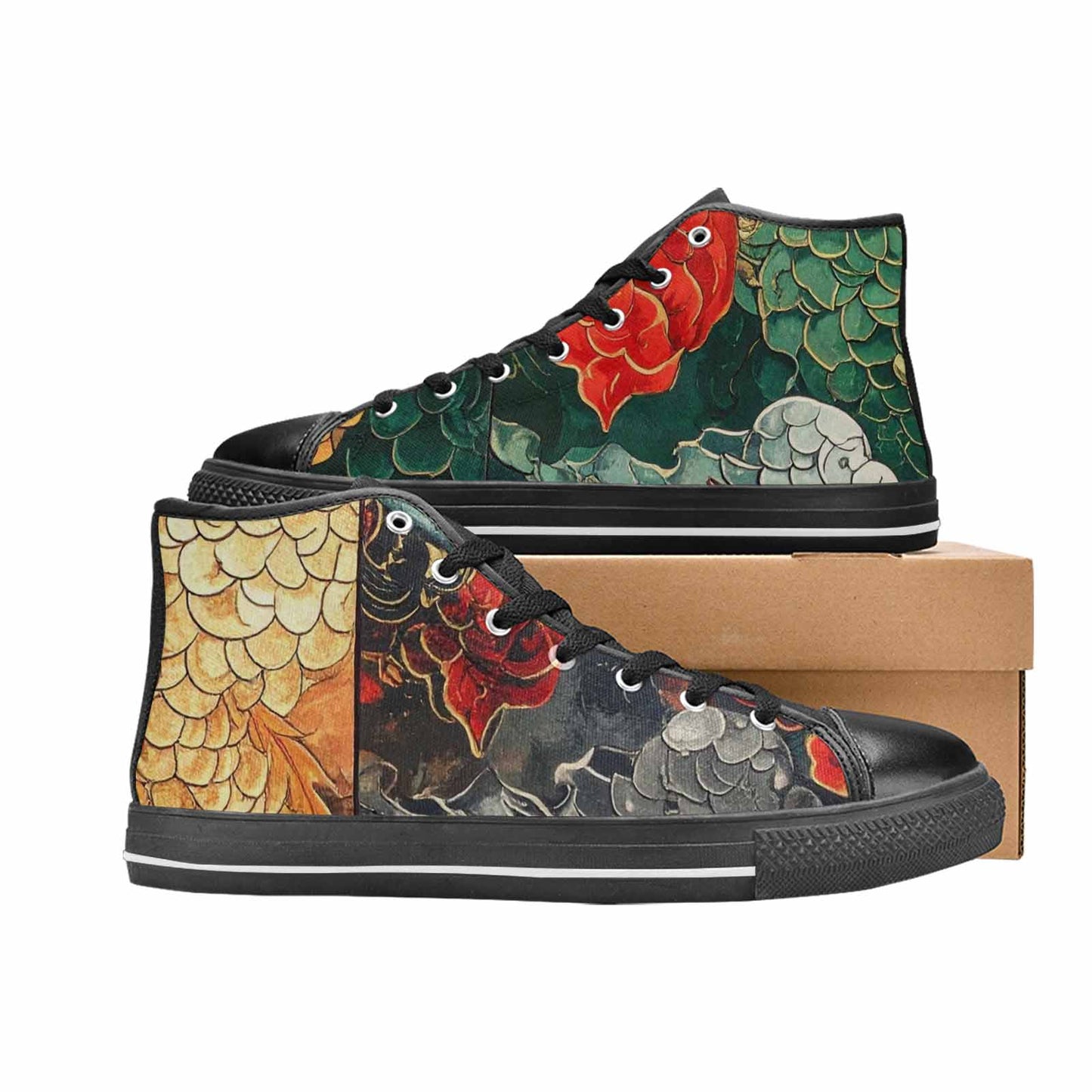 WOMEN'S Dragon Scale Fantasy High Top Canvas Aesthetic Sneakers