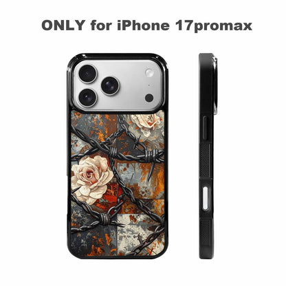 iPhone 17 Pro Max Case — Small Barbed Wire And Original Art, Custom Printed Phone Case
