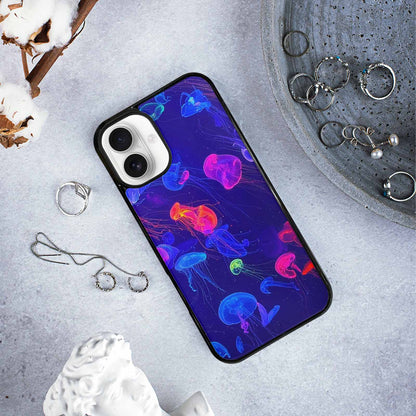 iPhone 16 Plus Case — Jellyfish Glow Jellyfish Glow Pattern Hundreds, Custom Phone Case
