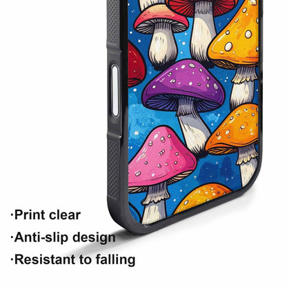 iPhone 17 Pro Case — Vivid Winter Mushroom Seamless Cartoon Cute, Custom Art Phone Cover
