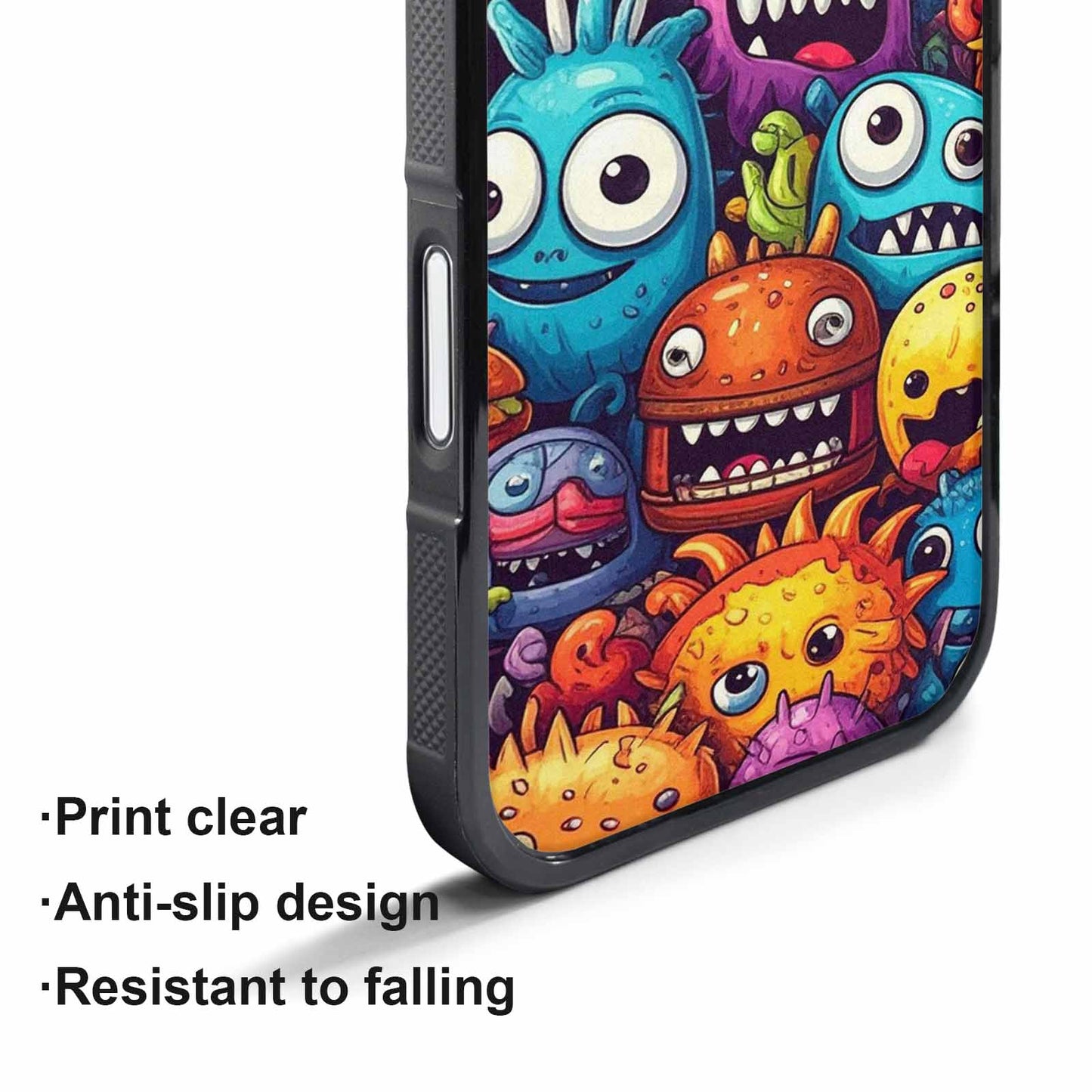 iPhone 17 Pro Max Case — Small Cartoon Monster Character Cartoon Cute, Custom Designed Case Cover