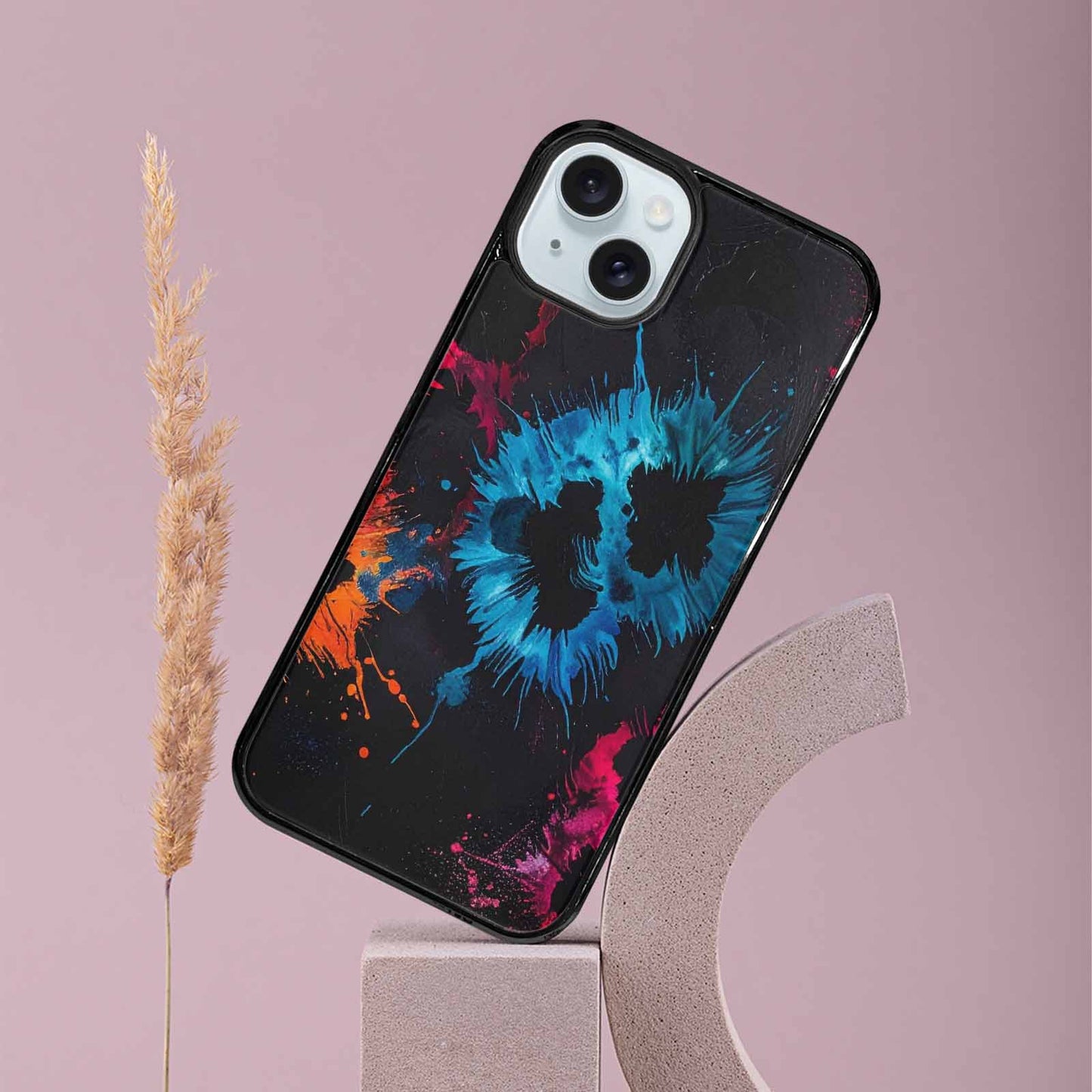 iPhone 15 Plus Case — Dark Animal Print, Custom Art Phone Cover