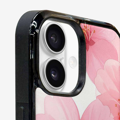 iPhone 16 Plus Case — Japanese Cherry Blossom Pattern Sakura Flowers, Custom Print Case Cover