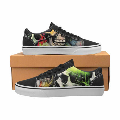 WOMEN'S Rainbow From Skull S Lace-Up Canvas Y2K Custom Shoes