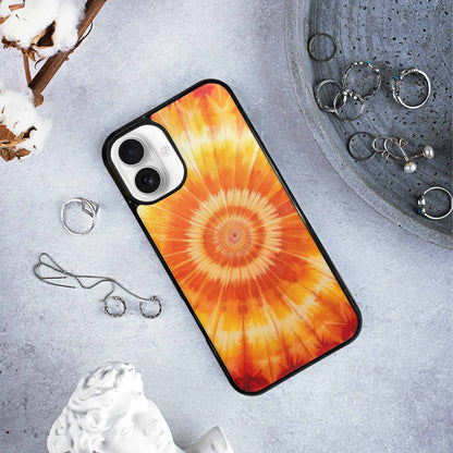 iPhone 16 Plus Case — Ombre Tie Dye Warm, Custom Art Phone Cover