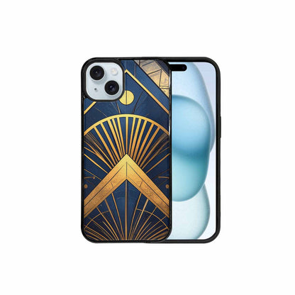 iPhone 15 Plus Case — Art Deco Illustration Pattern, Customized Protective Case