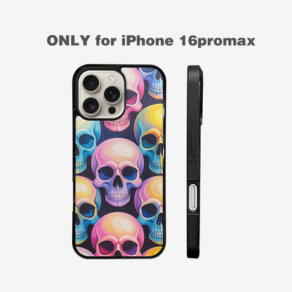 iPhone 16 Pro Max Case — Dripping Candy Skulls Custom, Customized Protective Case