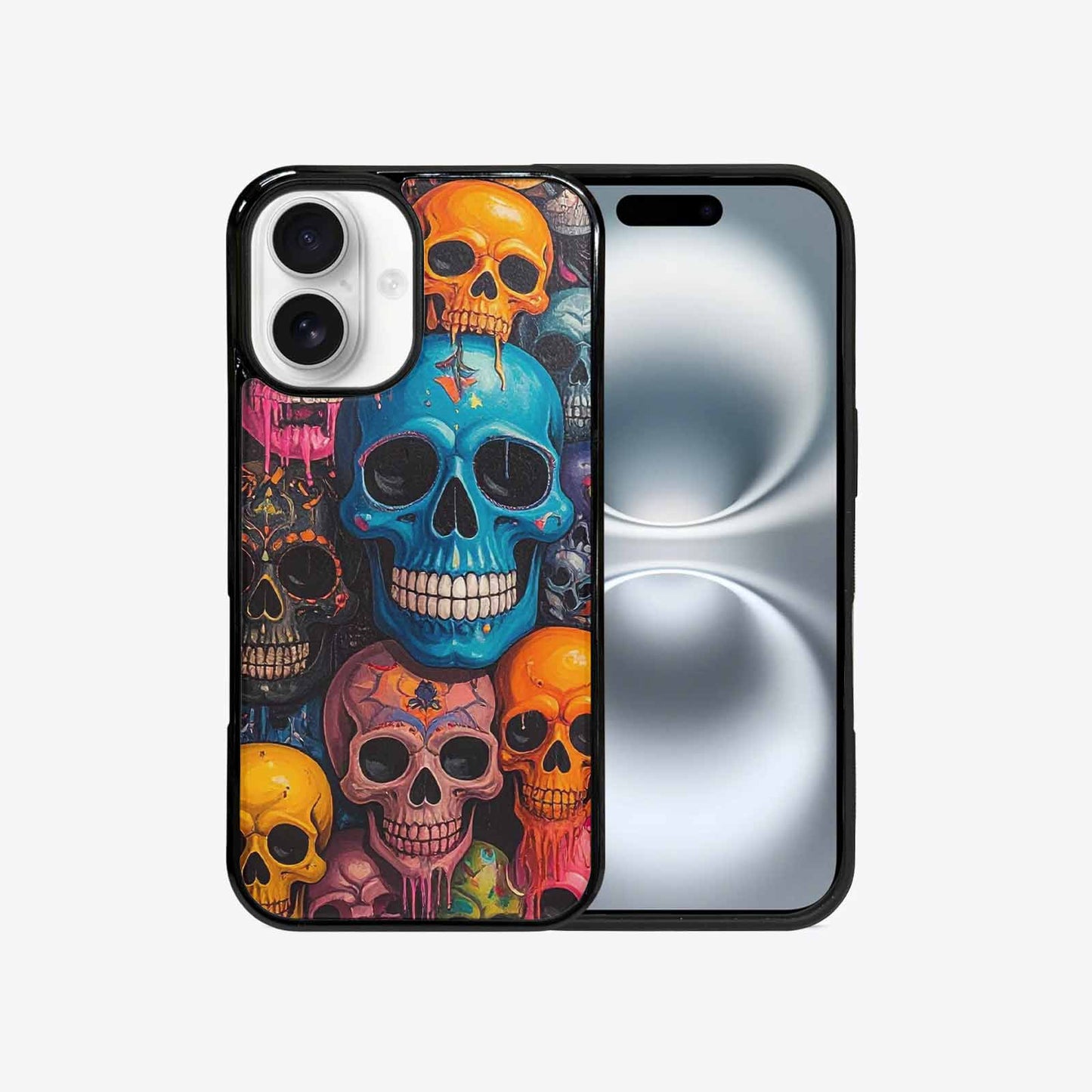 iPhone 16 Case — Skulls General Skulls Pattern, Custom Phone Case